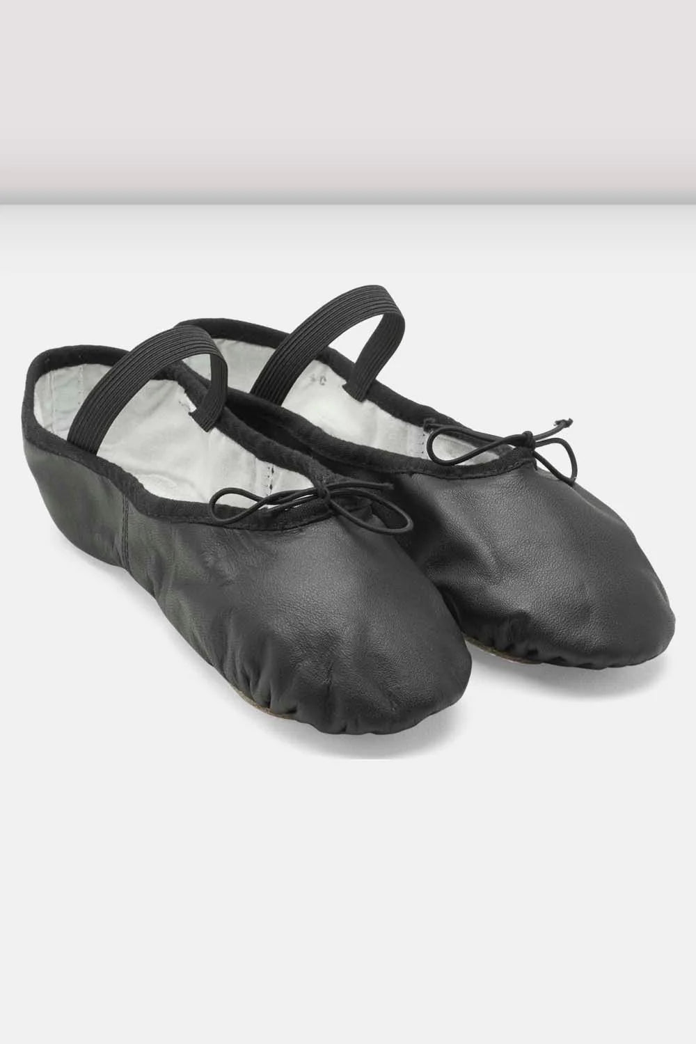 Ladies Dansoft Leather Ballet- Black