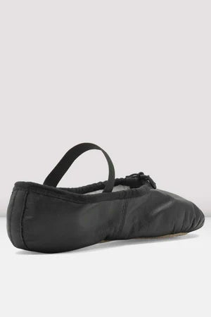Ladies Dansoft Leather Ballet- Black