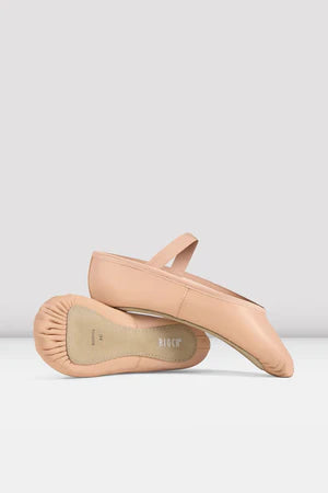 Kids Dansoft Leather Ballet- Pink