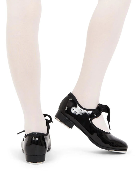 Shuffle Tap- Kids Patent Black
