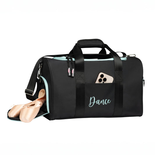 Dance Duffle- Black + Mint
